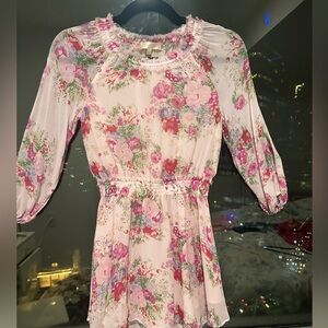 Loveshackfancy long sleeves flower dress size 12